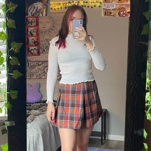 urban outfitters plaid mini skirt